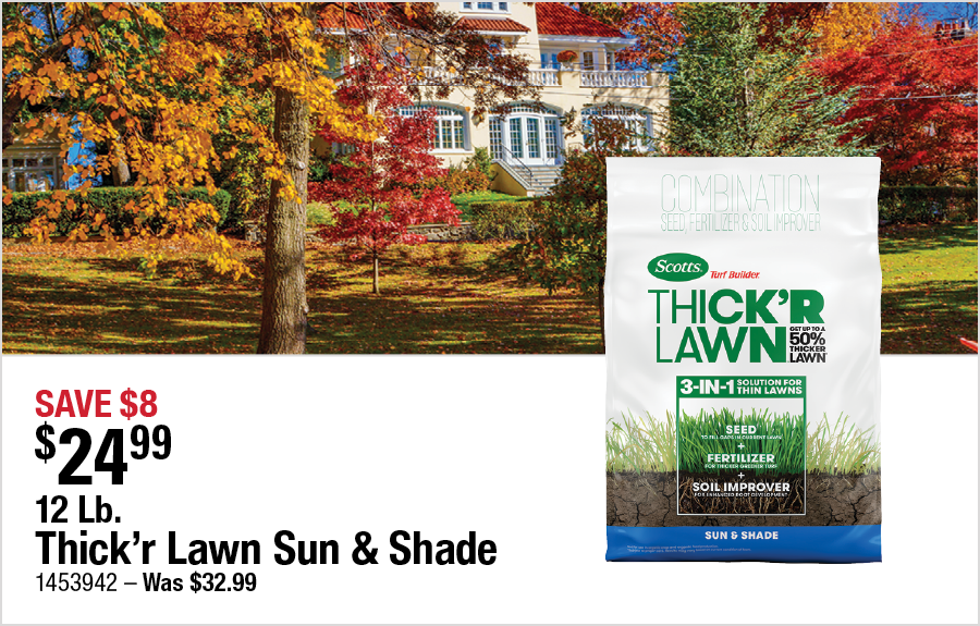 12 Lb. Thick'r Lawn Sun & Shade
